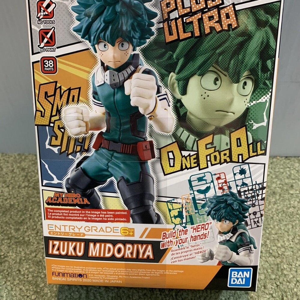 My Hero Izuku Midoriya (build your own) Bandai Model Kit 8” X 6” Sealed New! Mib